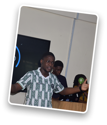 A member leading a workshop